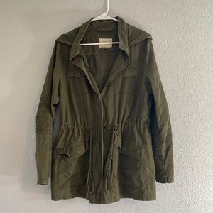 Large Olive green Army Jacket, A New Day